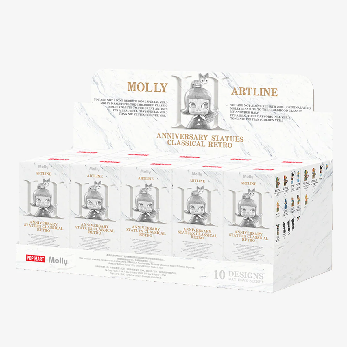 POP MART Molly Anniversary Statues Classical Retro 2 Series - Image 12