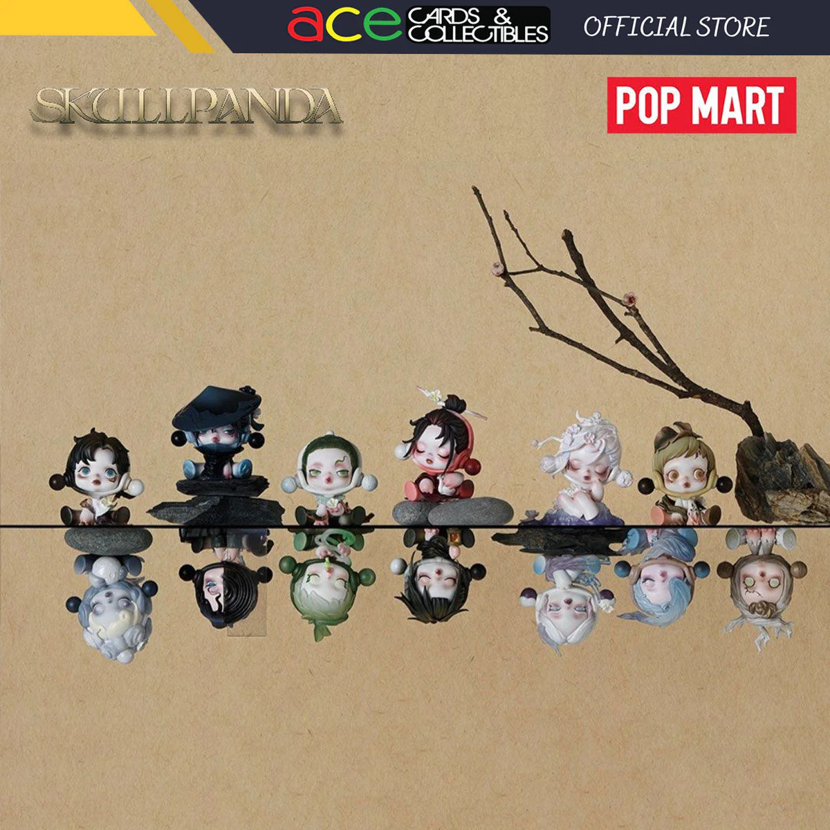 POP MART Skullpanda The Ink Plum Blossom Series