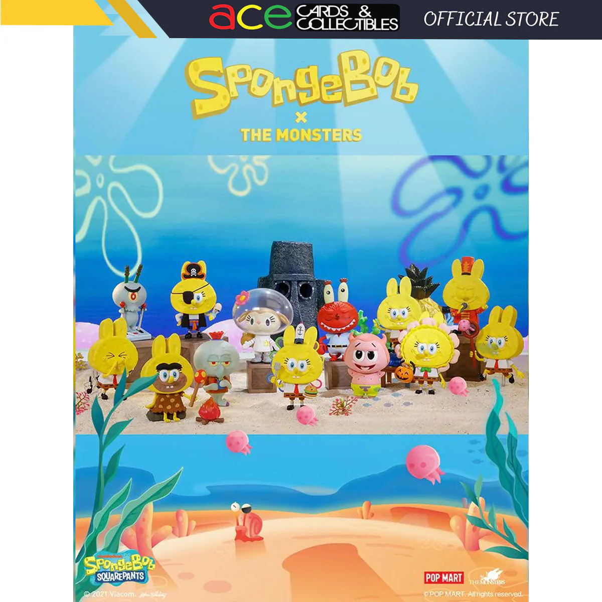 POP MART The Monsters x Spongebob Series