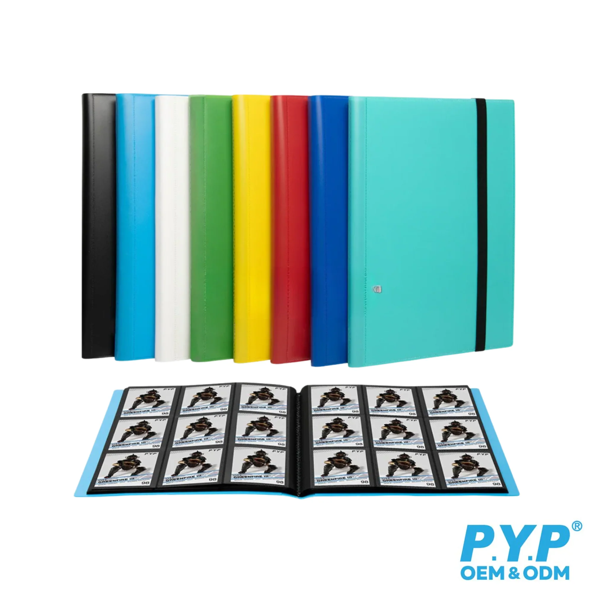 PYP Trading Card Binder with Elastic Band (9-Pocket)