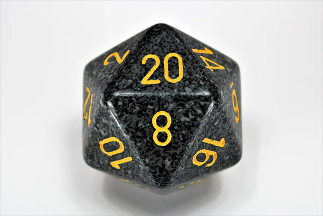 Random Color Chessex Dice Speckled 34mm d20s Dice (1 Piece) - Image 24