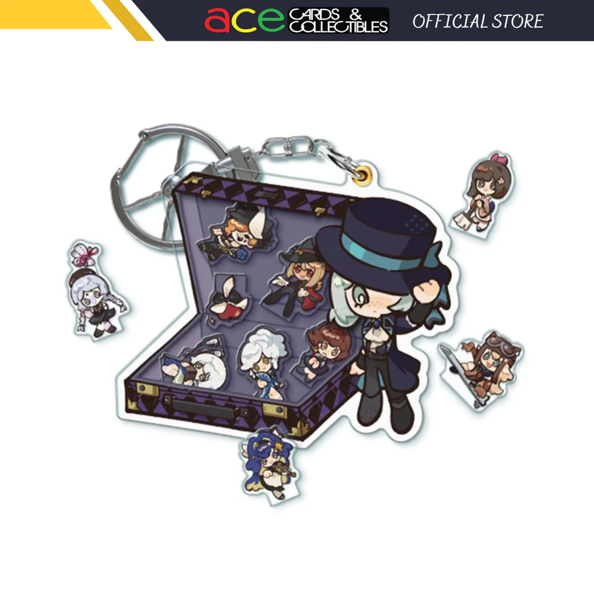 Reverse: 1999 Acrylic Keychain: Shakashaka Suitcase