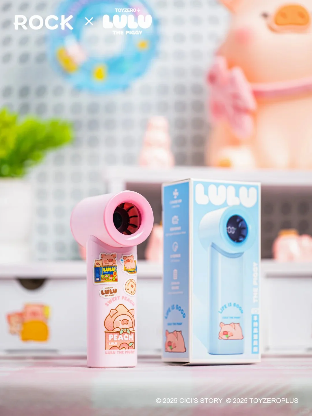 ROCK x Lulu The Piggy “Handheld High-Speed Mini Fan“ - Image 2