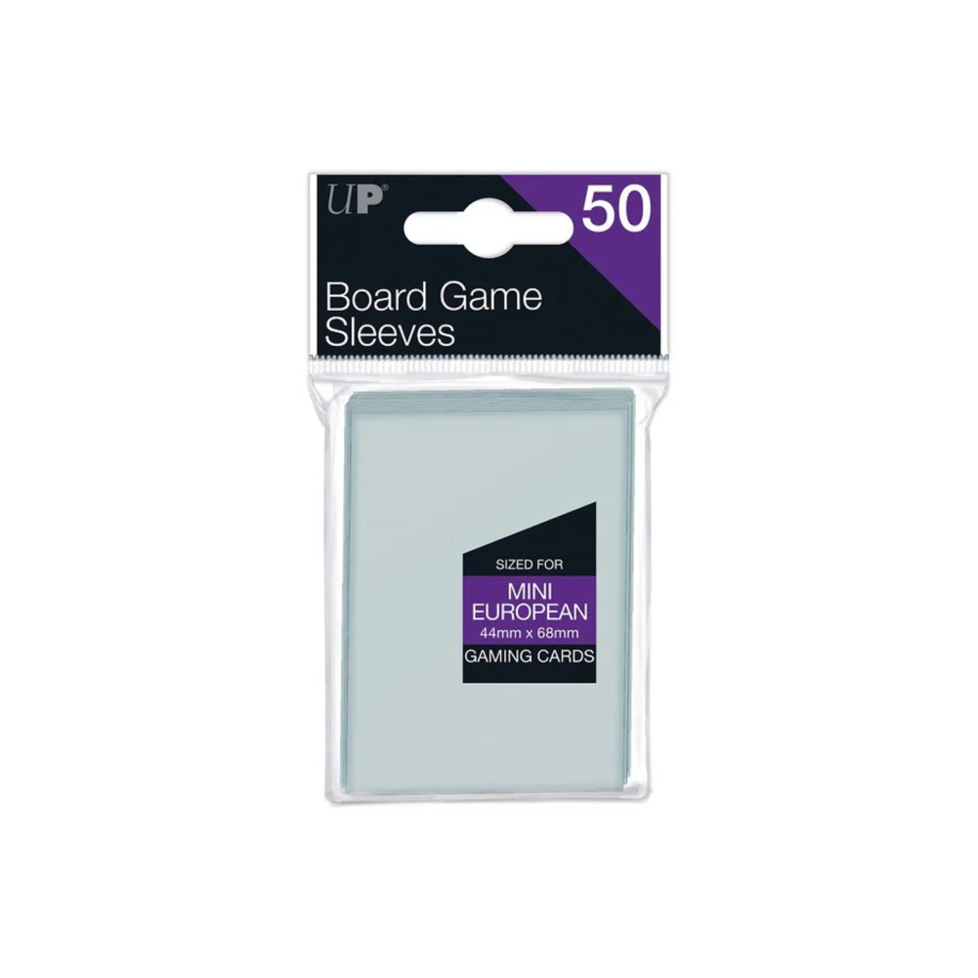 Ultra PRO Board Game Card Sleeve 50ct Mini European Size [44mm X 68mm] (Clear)