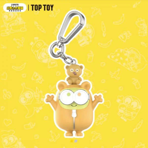TOPTOY x Minions Bob+Tim Keychain Best Friend Forever Series - Image 3
