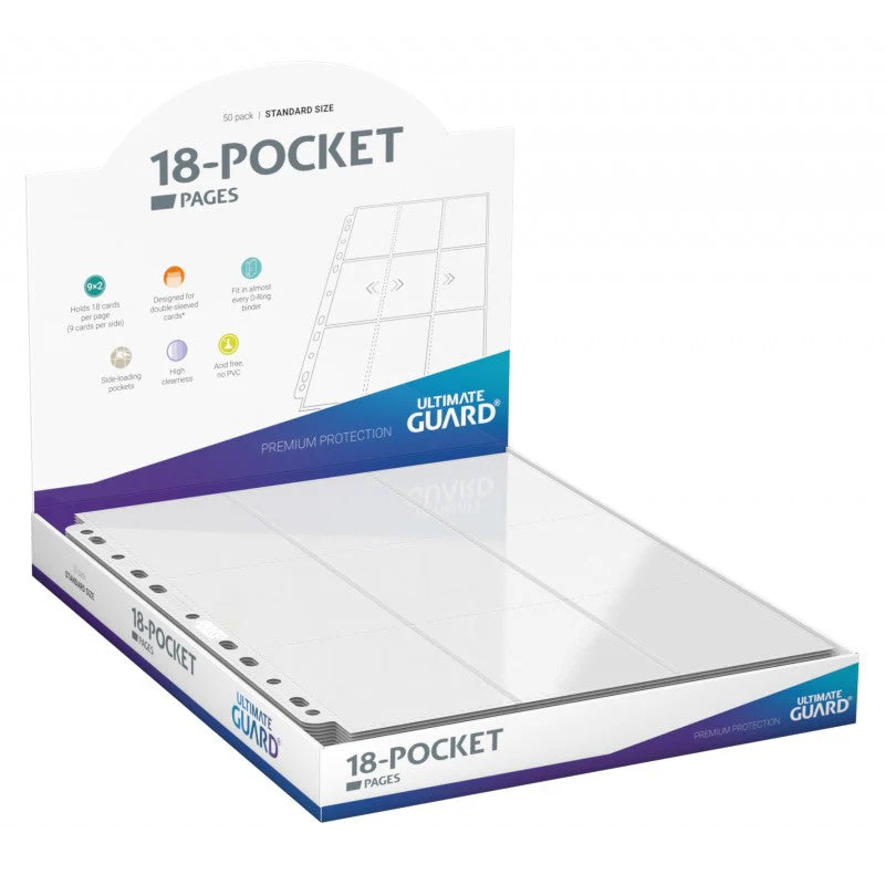 Ultimate Guard Side-Loading Pages 18-Pocket for Card Album / Binder (Whole Box 50 pcs) - Image 3