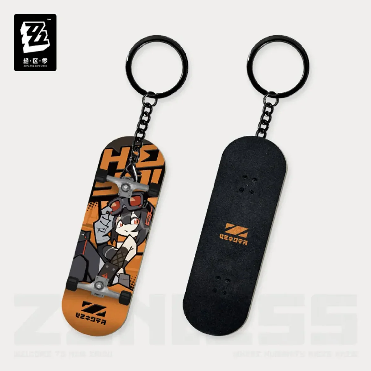 Zenless Zone Zero New Eridu Series Chibi Fingertip Skatboard Keychain Cunning Hares - Image 6